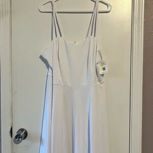 Grace Karin White Sleeveless Sundress for Brides